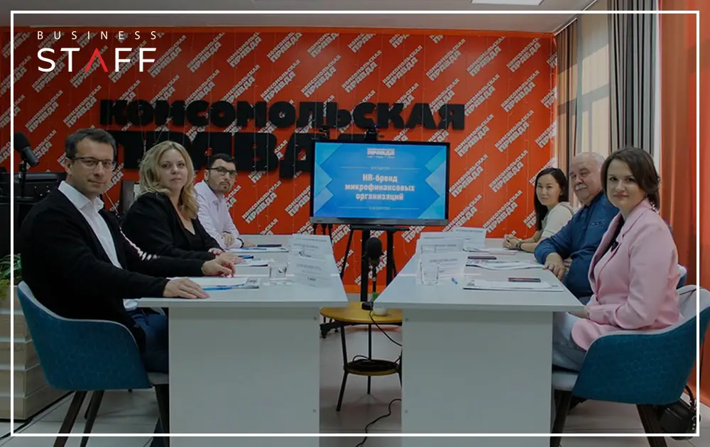 Business Staff в пресс-центре "Комсомольской правды"